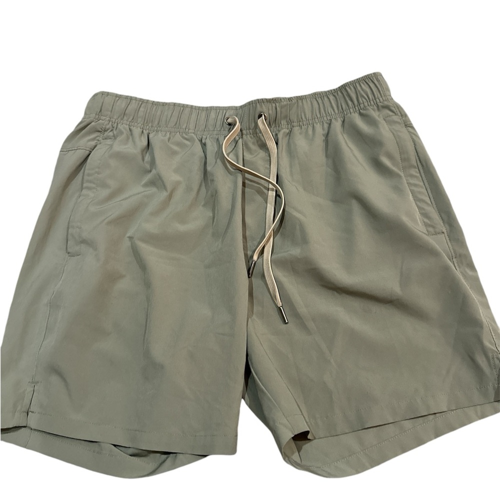 Right of Way Shorts Elastic‎ Waist Green Men’s Size Large